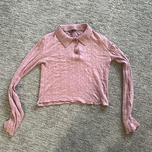 Zara sweater polo long sleeves